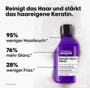 KERATIN ALPHA SLEEK SHAMPOO
300ML